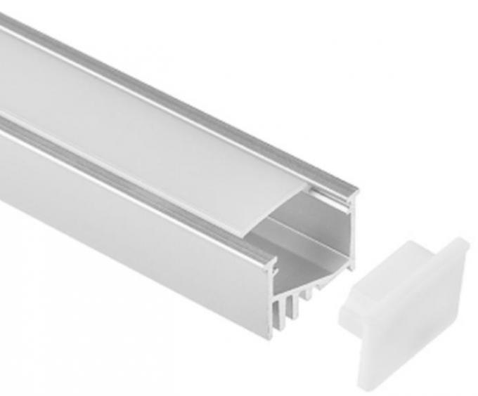 DoubleAnodized Aluminum Led Strip Extrusions 21x12.5mm RoHS