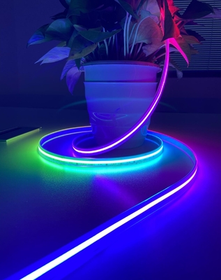 Flexible Pixel Cob Rgb Strip Light Silicon Sleeved IP65