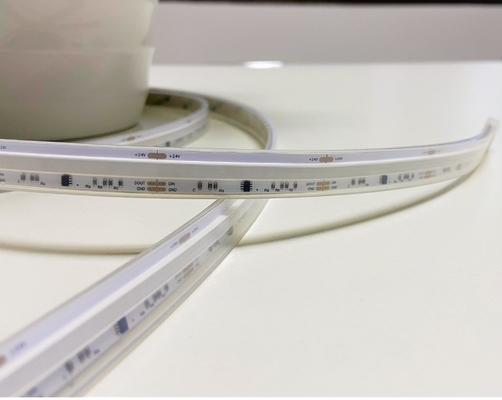 Flexible COB Pixel Rgb Led Strip Light 24V IP65 Silicon Sleeved