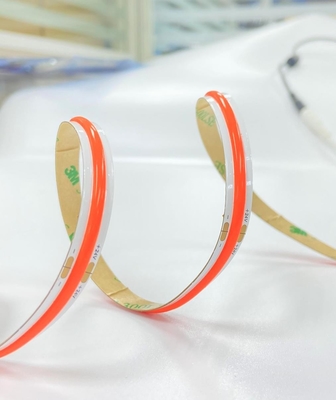 Red Color LED COB Tape Self-Adhesive IP20 24V 10W / M 512 Chips Red Cob Light