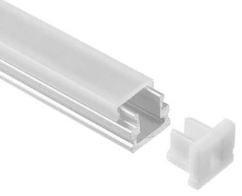 Flush Mount Aluminum Led Extrusion Channel 8x7.8mm with Double-Anodized