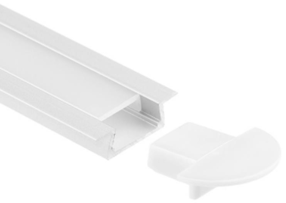 6063 LED Light Aluminium Profile Recessed Mount 21.7 X 5.7mm