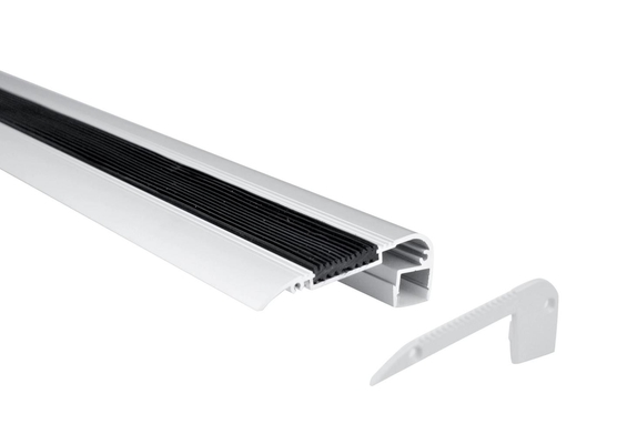 Anodized LED Light Aluminium Profile Channel 6063 68x24.6mm For Step Edge