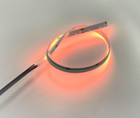 Side Emitting RGB LED COB Strip Light 10w 24V DC 378 Chips