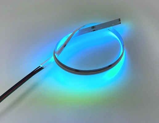 Side Emitting RGB LED COB Strip Light 10w 24V DC 378 Chips
