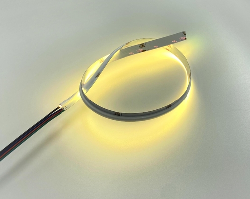 Side Emitting RGB LED COB Strip Light 10w 24V DC 378 Chips
