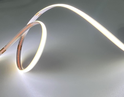 24V DC Cob Led Light Strip 3mm PCB Width With 140 Degree Beam Angle